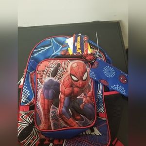 Spiderman backpack with accessories